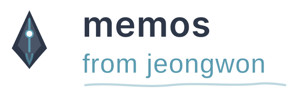 Memos from Jeongwon